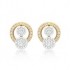 Beautifully Crafted Diamond Pendant Set with Matching Earrings in 18k gold with Certified Diamonds - TMS10202W, TMS10202WER